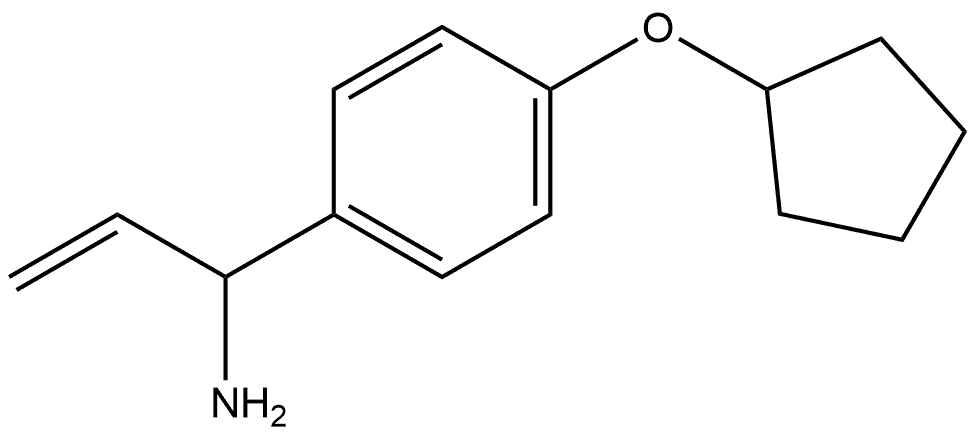 1-(4-Cyclopentyloxyphenyl)prop-2-enylamine,1270413-58-5,结构式