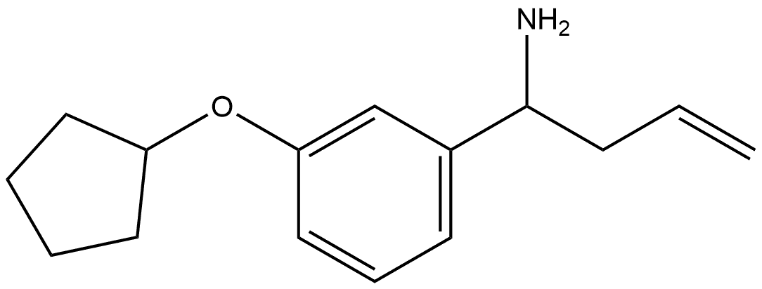 1-(3-Cyclopentyloxyphenyl)but-3-enylamine Structure