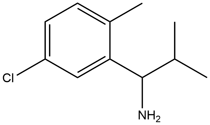 Benzenemethanamine, 5-chloro-2-methyl-α-(1-methylethyl)- Struktur