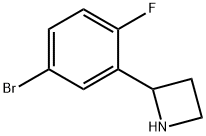 2-(5-溴-2-氟苯基)氮杂环丁烷, 1270449-70-1, 结构式