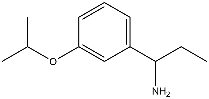 α-Ethyl-3-(1-methylethoxy)benzenemethanamine,1270452-31-7,结构式