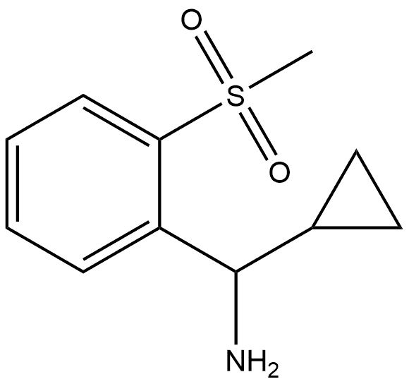 cyclopropyl(2-(methylsulfonyl)phenyl)methanamine,1270461-02-3,结构式