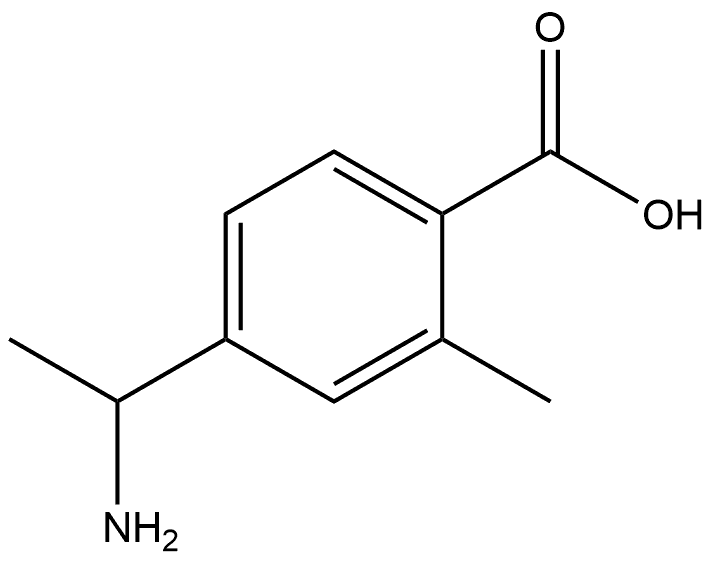 4-(1-Aminoethyl)-2-methylbenzoic acid Struktur