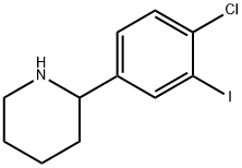2-(4-chloro-3-iodophenyl)piperidine Structure