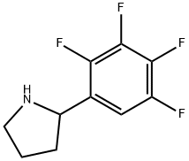 2-(2,3,4,5-tetrafluorophenyl)pyrrolidine Structure