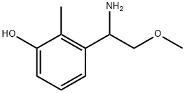 3-(1-amino-2-methoxyethyl)-2-methylphenol 结构式
