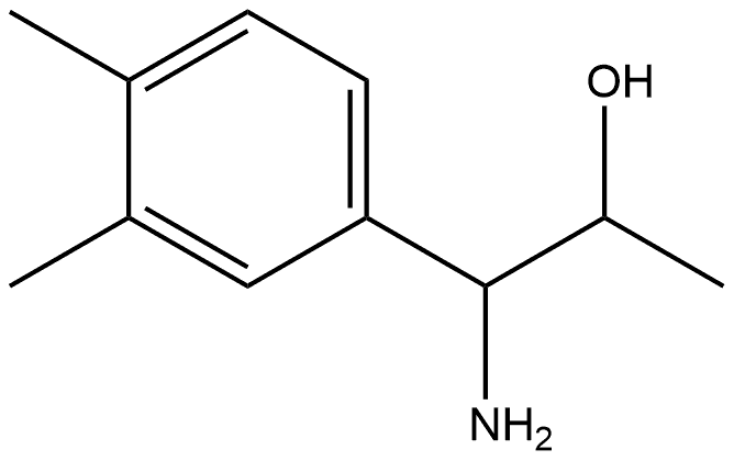 1-AMINO-1-(3,4-DIMETHYLPHENYL)PROPAN-2-OL 结构式