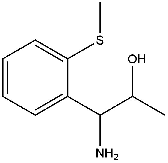 1-AMINO-1-(2-METHYLTHIOPHENYL)PROPAN-2-OL 结构式