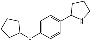 4-Cyclopentyloxy-1-pyrrolidin-2-ylbenzene Structure
