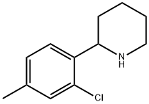 2-(2-chloro-4-methylphenyl)piperidine Structure