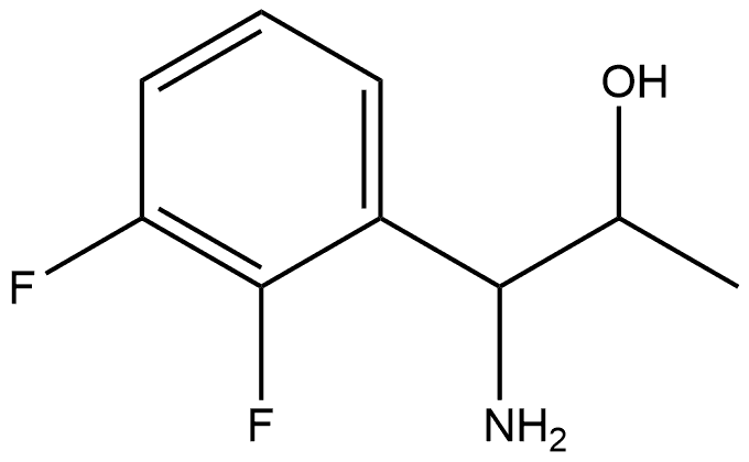 1-AMINO-1-(2,3-DIFLUOROPHENYL)PROPAN-2-OL 结构式