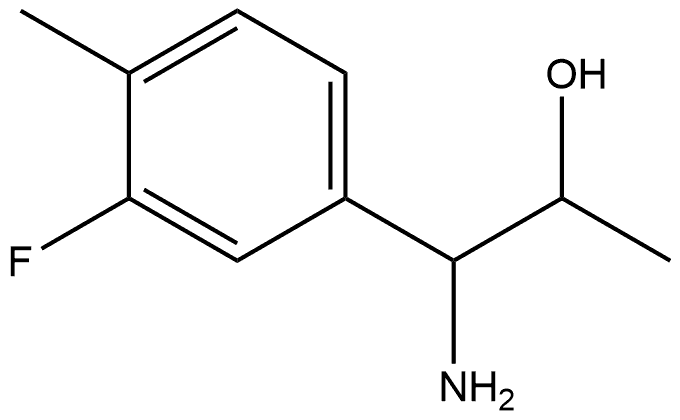 1-AMINO-1-(3-FLUORO-4-METHYLPHENYL)PROPAN-2-OL,1270540-37-8,结构式