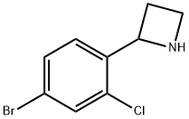 2-(4-Bromo-2-chlorophenyl)azetidine Structure