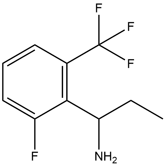 1-(2-fluoro-6-(trifluoromethyl)phenyl)propan-1-amine Structure