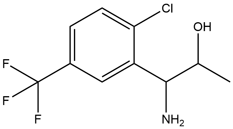 1-AMINO-1-[2-CHLORO-5-(TRIFLUOROMETHYL)PHENYL]PROPAN-2-OL Struktur