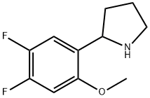 2-(4,5-difluoro-2-methoxyphenyl)pyrrolidine Struktur