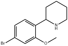 2-(4-bromo-2-methoxyphenyl)piperidine Structure