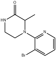 4-(3-bromopyridin-2-yl)-3-methylpiperazin-2-one,1270681-41-8,结构式