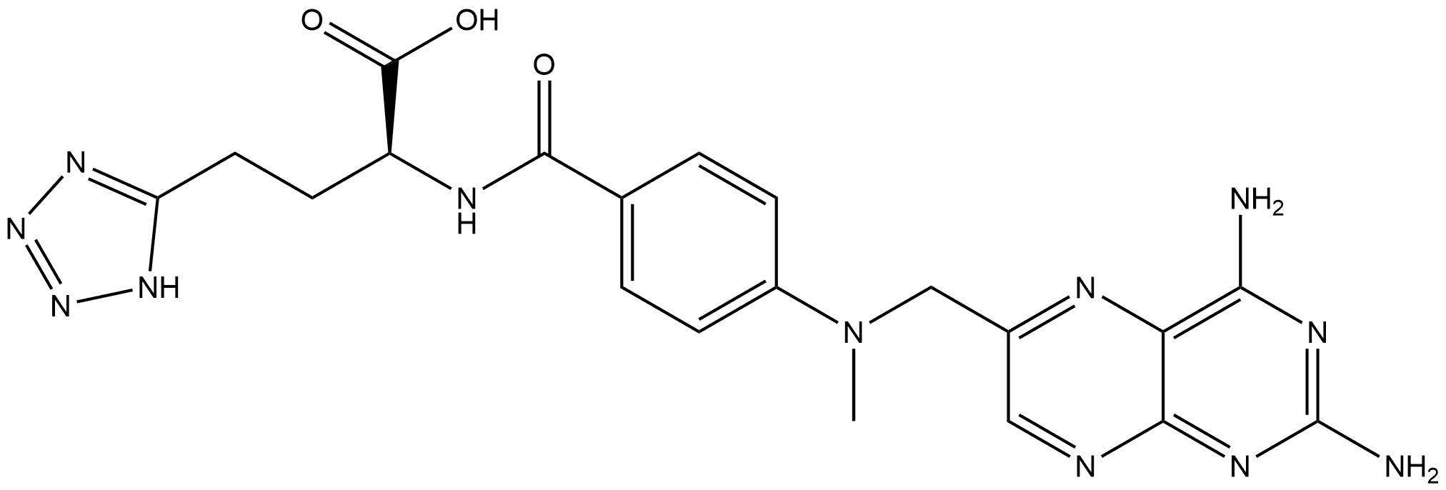 gamma-tetrazole-methotrexate Structure