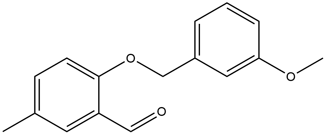 2-[(3-Methoxyphenyl)methoxy]-5-methylbenzaldehyde Structure