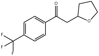 2-(四氢呋喃-2-基)-1-(4-(三氟甲基)苯基)乙酮, 1271111-26-2, 结构式