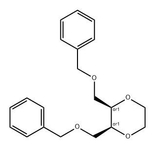 1,4-Dioxane, 2,3-bis[(phenylmethoxy)methyl]-, (2R,3S)-rel- Structure