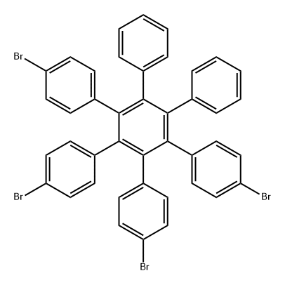 1,1':2',1''-Terphenyl, 4,4''-dibromo-3',4'-bis(4-bromophenyl)-5',6'-diphenyl- 结构式