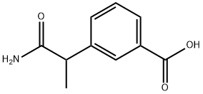 Benzoic acid, 3-(2-amino-1-methyl-2-oxoethyl)- Structure