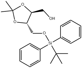 1,3-Dioxolane-4-methanol, 5-[[[(1,1-dimethylethyl)diphenylsilyl]oxy]methyl]-2,2-dimethyl-, (4S,5S)- Structure
