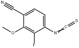 Benzonitrile, 3-fluoro-4-isothiocyanato-2-methoxy- Structure