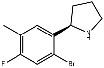 (2R)-2-(2-bromo-4-fluoro-5-methylphenyl)pyrrolidine Structure