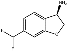 (R)-6-(difluoromethyl)-2,3-dihydrobenzofuran-3-amine Structure