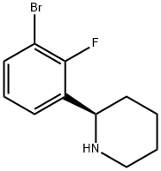 (2R)-2-(3-bromo-2-fluorophenyl)piperidine,1272738-09-6,结构式