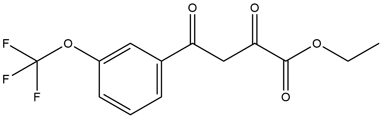 Ethyl 2,4-Dioxo-4-[3-(trifluoromethoxy)phenyl]butanoate Structure