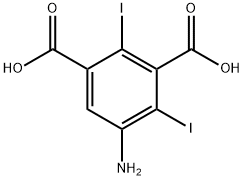 1,3-Benzenedicarboxylic acid, 5-amino-2,4-diiodo- Struktur