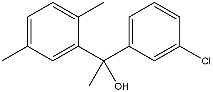 α-(3-Chlorophenyl)-α,2,5-trimethylbenzenemethanol Structure