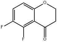 4H-1-Benzopyran-4-one, 5,6-difluoro-2,3-dihydro- Structure