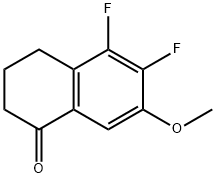 5,6-Difluoro-7-methoxy-3,4-dihydronaphthalen-1(2H)-one Structure