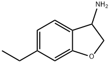 6-Ethyl-2,3-dihydro-1-benzofuran-3-amine 结构式