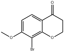 8-bromo-7-methoxychroman-4-one 结构式