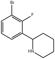 2-(3-bromo-2-fluorophenyl)piperidine,1273649-64-1,结构式