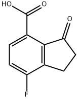 7-Fluoro-2,3-dihydro-3-oxo-1H-indene-4-carboxylic acid Structure