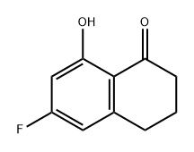 6-氟-8-羟基-3,4-二氢萘-1(2H)-酮, 1273662-26-2, 结构式