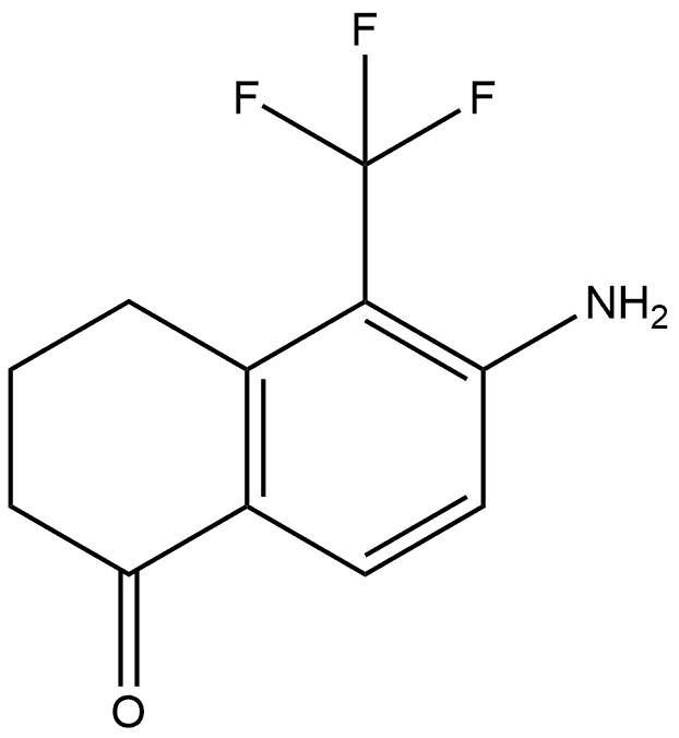 6-Amino-3,4-dihydro-5-(trifluoromethyl)-1(2H)-naphthalenone Structure