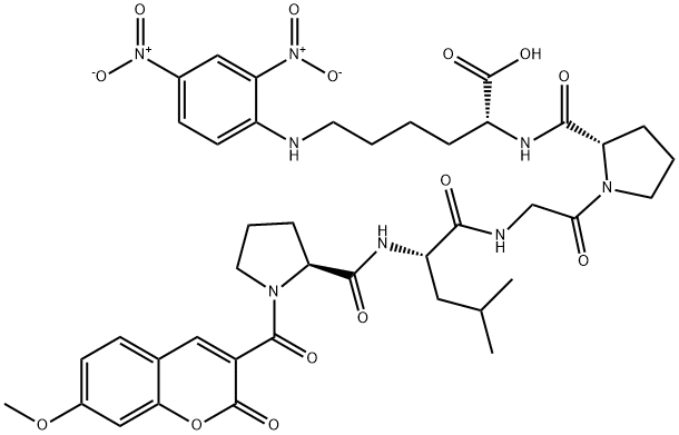 7-methoxycoumarin-3-carboxylyl-prolyl-leucyl-glycyl-prolyl-lysyl-2,4-dinitrophenyl|