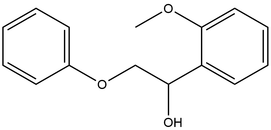 Benzenemethanol, 2-methoxy-α-(phenoxymethyl)- Structure