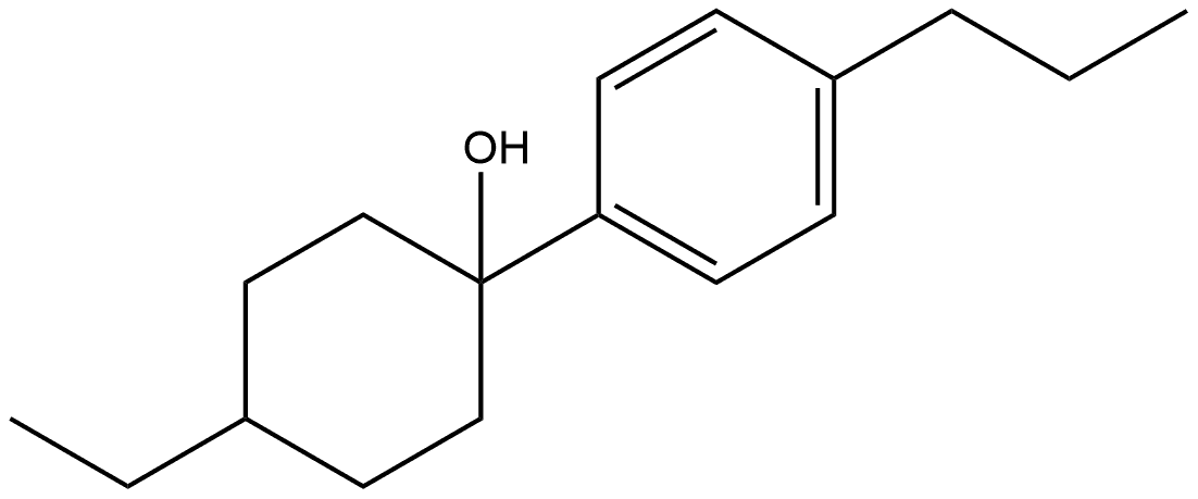 4-Ethyl-1-(4-propylphenyl)cyclohexanol|