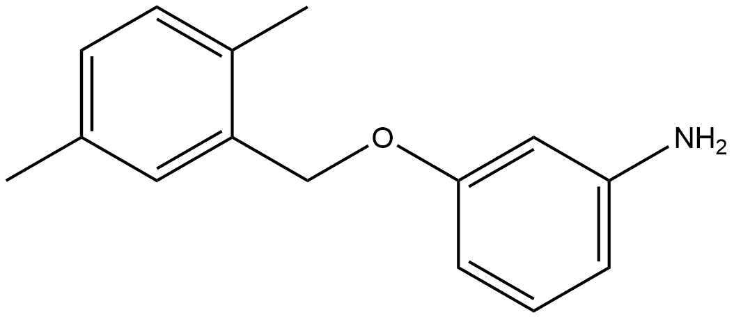 3-[(2,5-Dimethylphenyl)methoxy]benzenamine,1274090-94-6,结构式