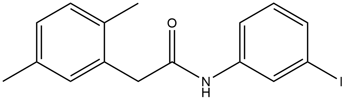 N-(3-Iodophenyl)-2,5-dimethylbenzeneacetamide Structure