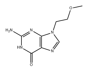 6H-Purin-6-one, 2-amino-1,9-dihydro-9-(2-methoxyethyl)- Structure